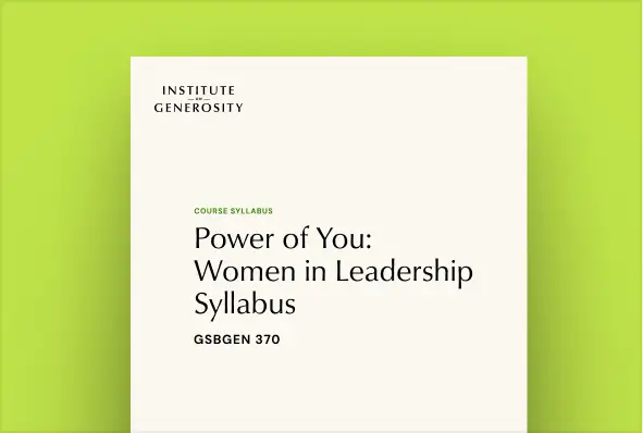 Power of You: Women in Leadership Syllabus